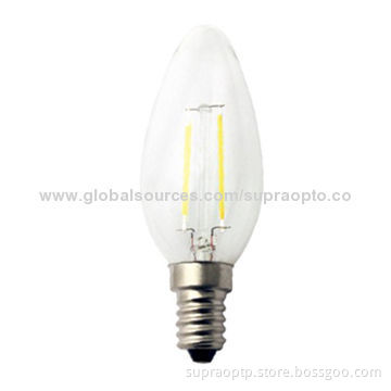 LED Filament Candle Light-(Round Design) with 360 Degrees Beam Angle